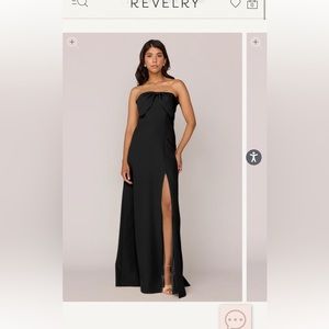 Revelry Monroe Crepe Dress in Black - 820
